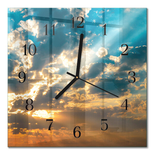 Square kitchen clock Sky