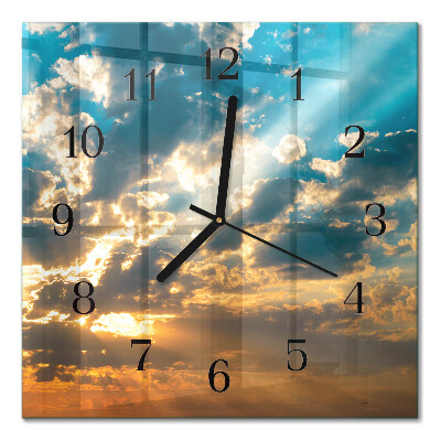 Square kitchen clock Sky
