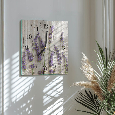Square kitchen clock Lavender