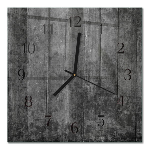 Square wall clock Wood
