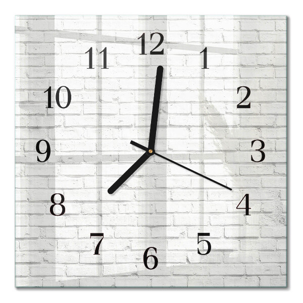 Square wall clock Brick wall