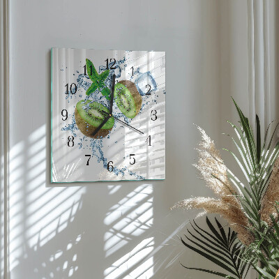 Square kitchen clock Kiwi