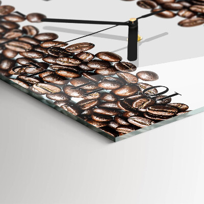 Square wall clock Coffee beans