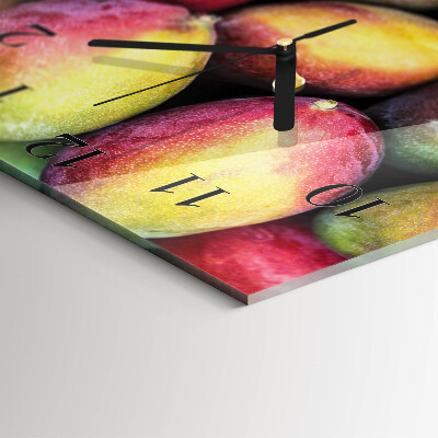 Square kitchen clock Fruit