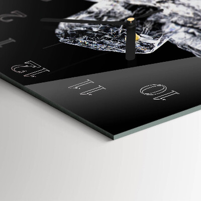 Square kitchen clock Ice cubes