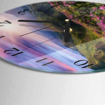 Clock glass round Landscape