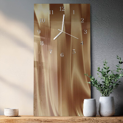 Glass clock vertical Velvet