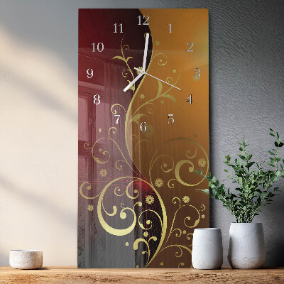 Modern vertical wall clock Abstraction