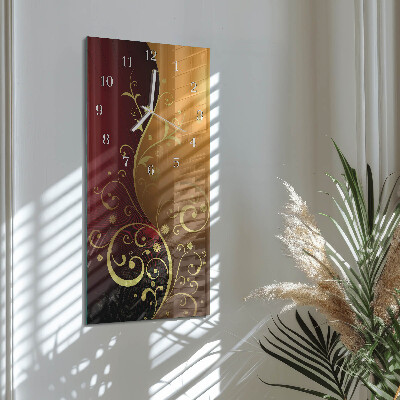 Modern vertical wall clock Abstraction