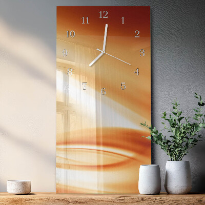 Vertical rectangular wall clock Abstraction