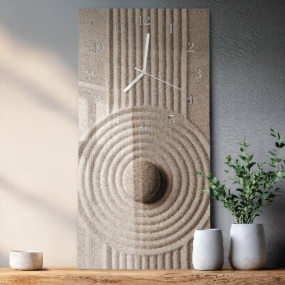 Modern vertical wall clock Stone