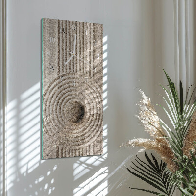 Modern vertical wall clock Stone