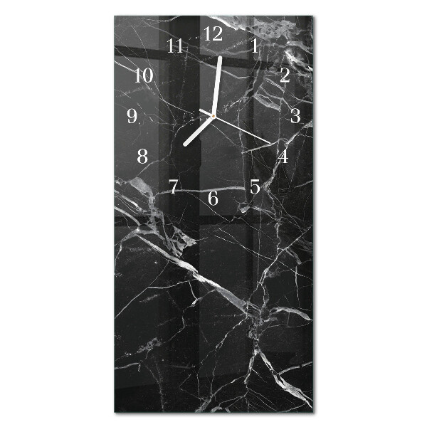 Vertical rectangular wall clock Graphite