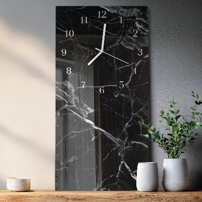 Vertical rectangular wall clock Graphite
