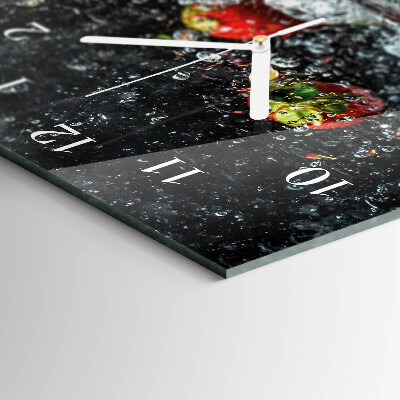 Modern vertical wall clock Fruit