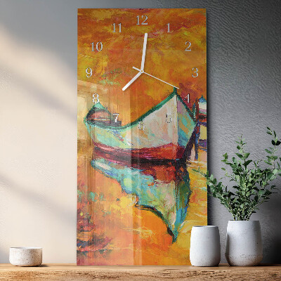 Vertical wall clock Łódź