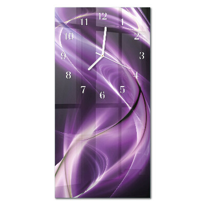 Modern vertical wall clock Waves