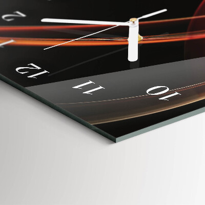 Vertical wall clock Abstract lines