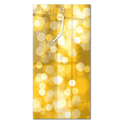 Glass wall clock vertical Districts
