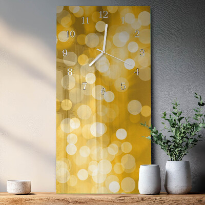 Glass wall clock vertical Districts