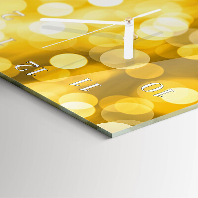 Glass wall clock vertical Districts