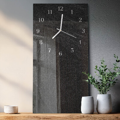 Modern vertical wall clock Marble