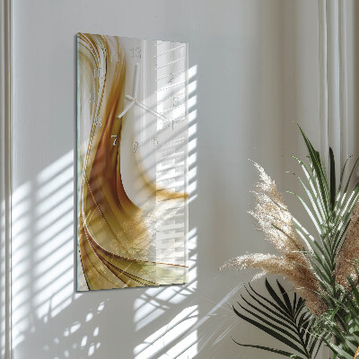 Vertical rectangular wall clock Abstraction