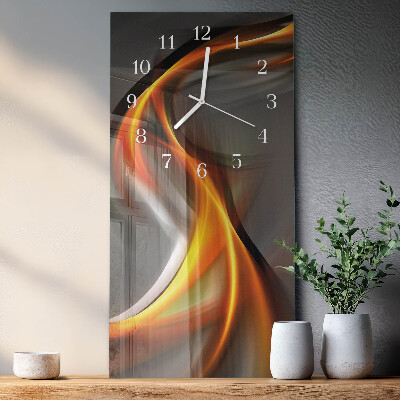 Vertical rectangular wall clock Abstraction