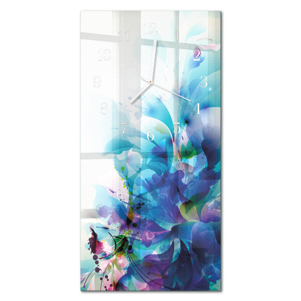 Vertical rectangular wall clock Abstraction