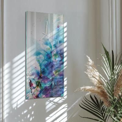 Vertical rectangular wall clock Abstraction