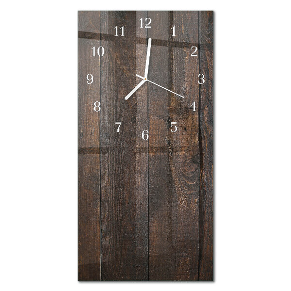 Modern vertical wall clock Wood