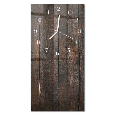 Modern vertical wall clock Wood