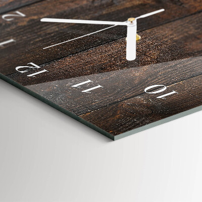 Modern vertical wall clock Wood