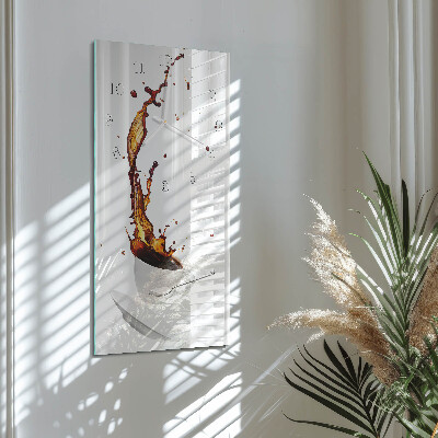 Vertical wall clock Coffee