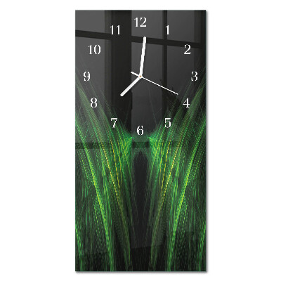 Glass clock vertical Far