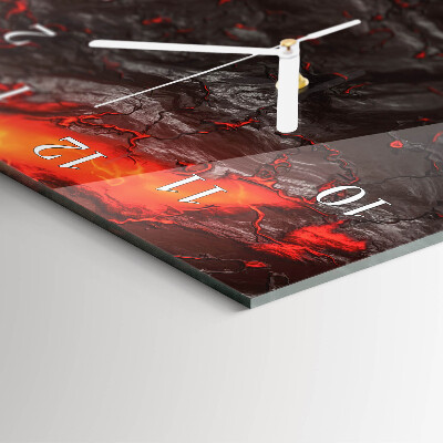 Vertical rectangular wall clock Lava