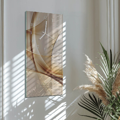 Vertical rectangular wall clock Abstraction