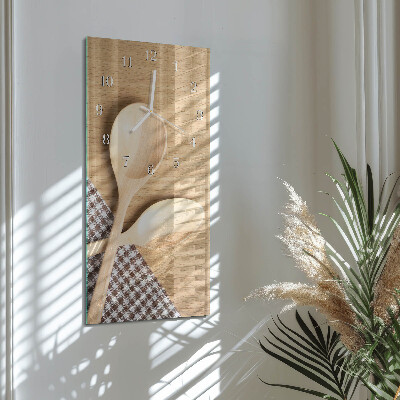 Modern vertical wall clock Spoons