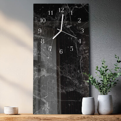 Vertical rectangular wall clock Graphite