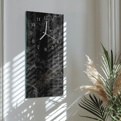 Vertical rectangular wall clock Graphite