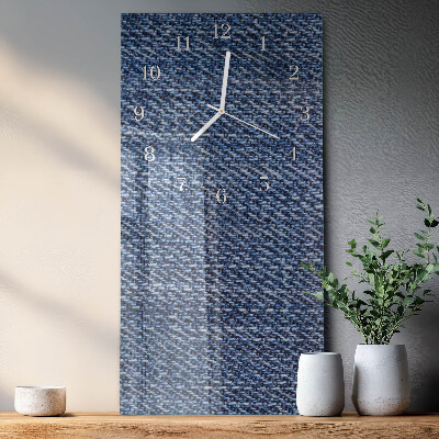 Glass wall clock vertical Plastic