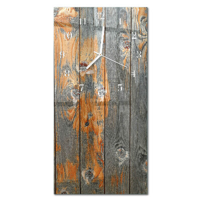 Glass wall clock vertical Board