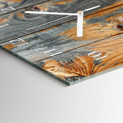 Glass wall clock vertical Board