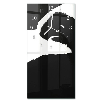 Modern vertical wall clock Abstraction