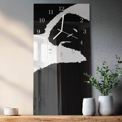 Modern vertical wall clock Abstraction
