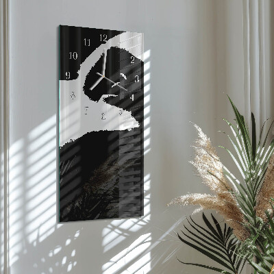 Modern vertical wall clock Abstraction
