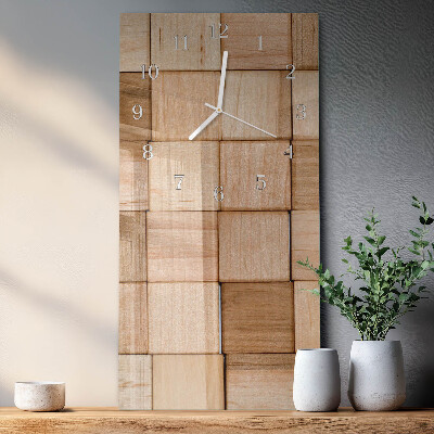 Glass clock vertical Play blocks