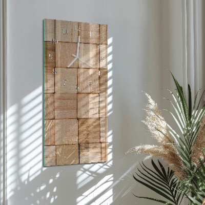 Glass clock vertical Play blocks