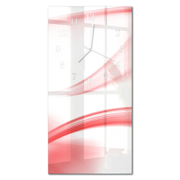 Vertical rectangular wall clock Abstract art