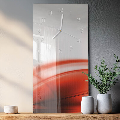 Modern vertical wall clock Abstract lines